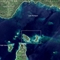 NASA每日一图 鸟瞰美国密歇根湖猪岛与蝴蝶岛